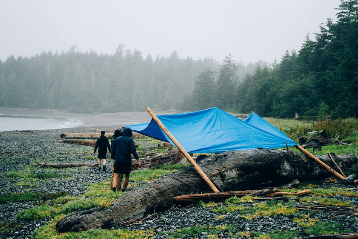 First night of camping on the beach.